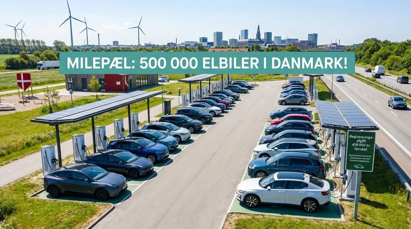 Milepæl: 500.000 elbiler i Danmark – hvad betyder det for priser, brugtmarked og ladeinfrastruktur i 2026?