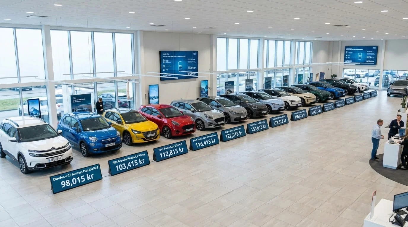 Privatleasing under 4.000 kr./md.: De billigste elbiler i totalpris (inkl. førstegangsydelse)