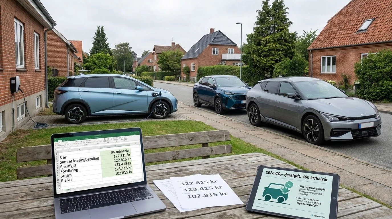 Privatleasing vs. køb af elbil i 2026: Hvad giver lavest totaløkonomi?